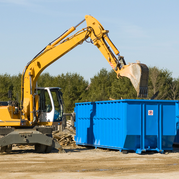 how many times can i have a residential dumpster rental emptied in Bethel Manor